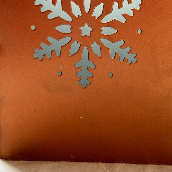 Copper Winter Noel Luminary Candle Paper Bag Like Holder - NWOT - Picture 5 of 6